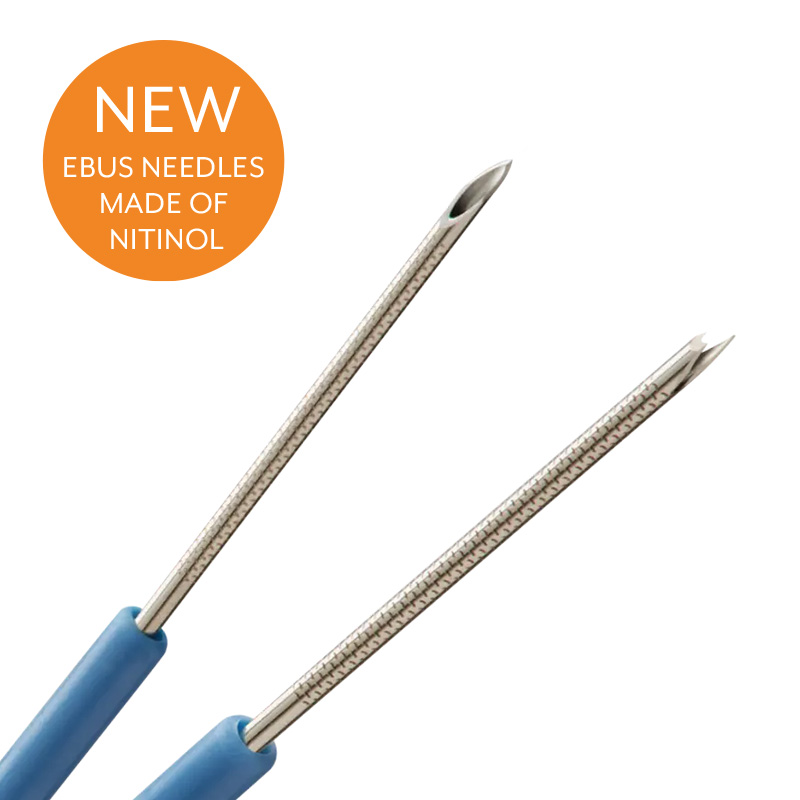 EBUS Needles made from Nitinol